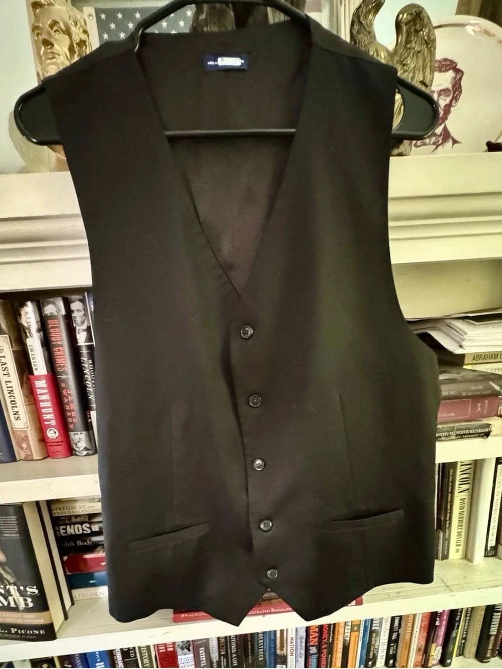 Stafford Performance Black Wool Vest Men’s Large - Excellent Condition/worn once - Picture 6 of 9